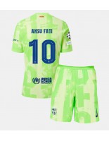 Barcelona Ansu Fati #10 Alternativní dres pro děti 2024-25 Krátký Rukáv (+ trenýrky)